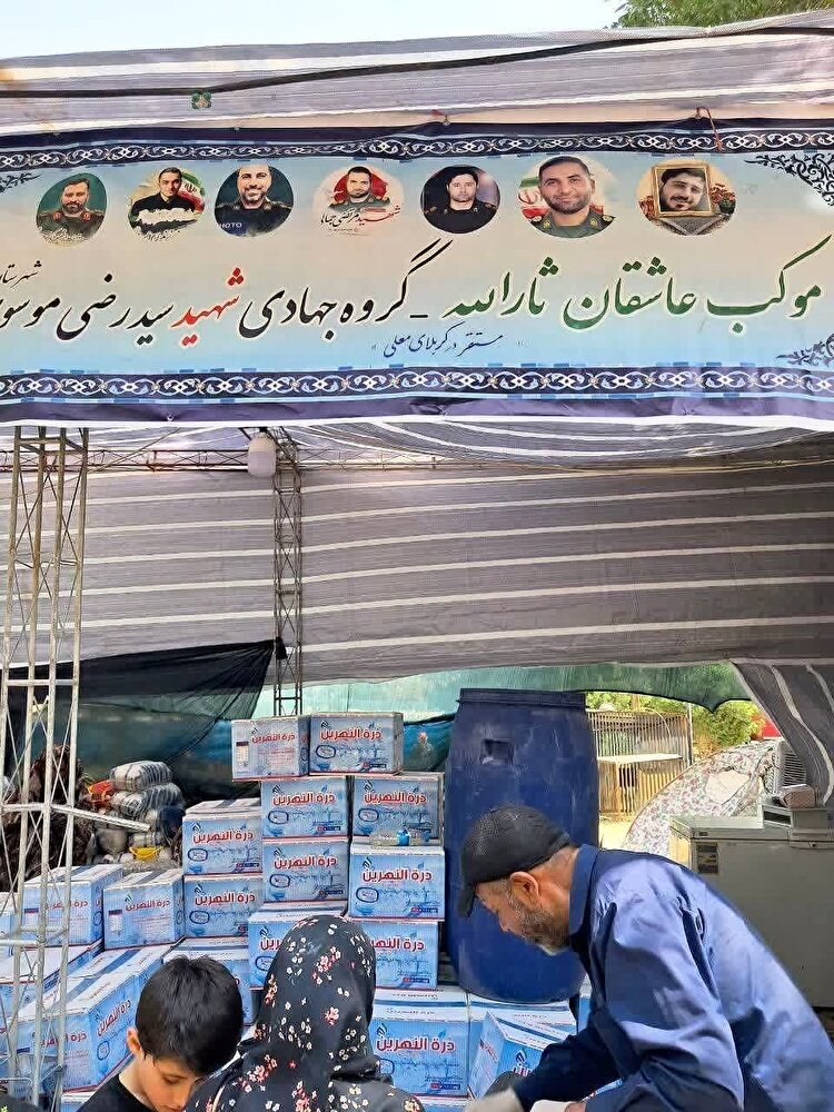 خدمات رسانی ۴۳ موکب جهادی به زائران اباعبدالله الحسین