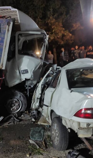 مصدومیت ۲ نفر بر اثر برخورد سه دستگاه خودرو در کرج