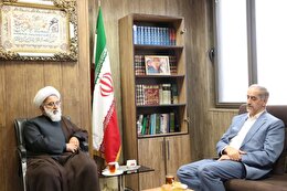 ببینید | دیدار و ملاقات آیت الله حسین ردائی با مدیر کل بازرسی استان البرز