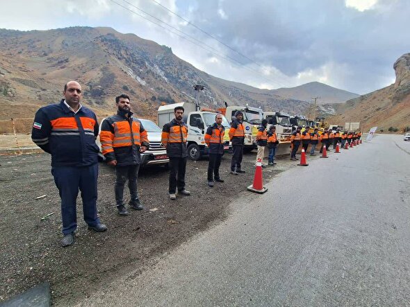 آماده‌باش راهداران البرز در پی هشدار نارنجی هواشناسی