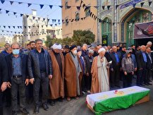 ببینید | مراسم تشییع‌ ام الشهید «حاجیه خانم صفا خراسانی گرده کوهی»