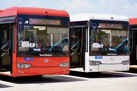الحاق ۱۲ اتوبوس ۱۸ متری جدید به ناوگان حمل و نقل عمومی