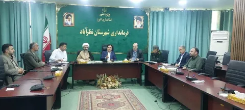 جلسه هماهنگی برنامه‌های هفته دولت در فرمانداری نظرآباد برگزار شد