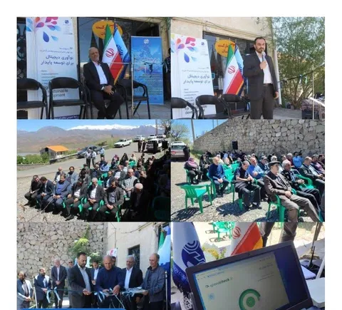 آیین افتتاح فیبرنوری روستای باریکان شهرستان طالقان