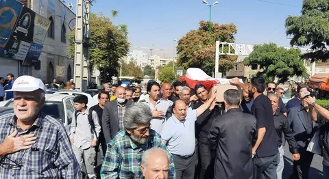 تشییع پیکر جانباز ۷۰ درصد البرزی